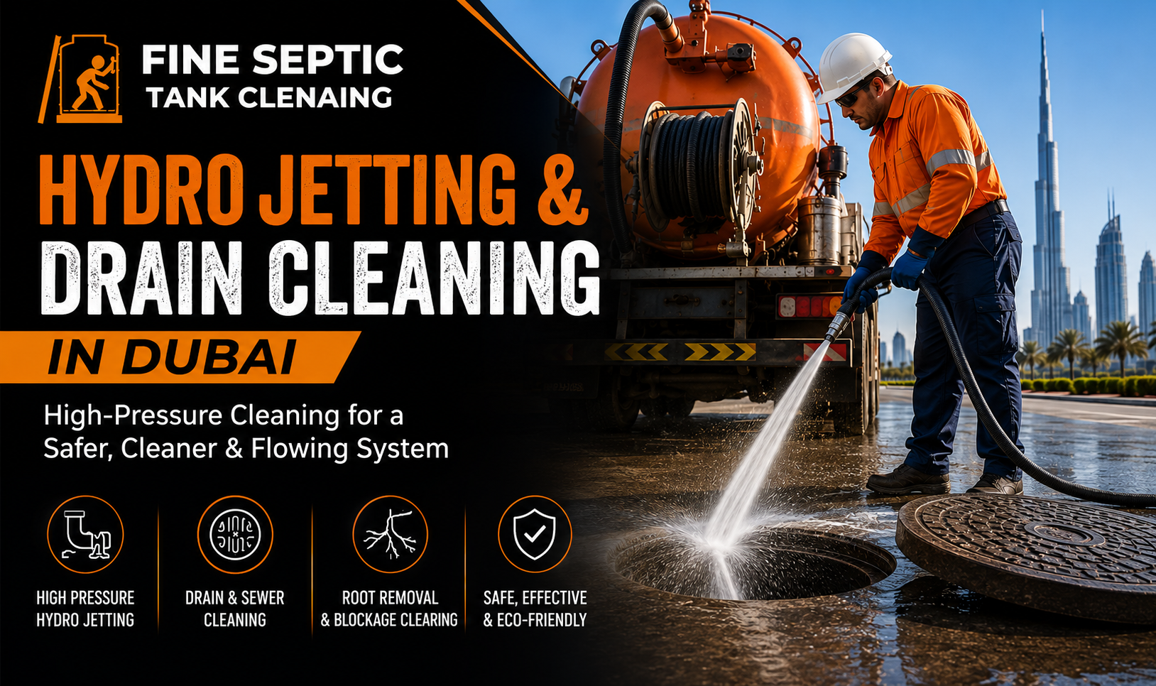 Hydro Jetting & Drain Line Cleaning Services in Dubai